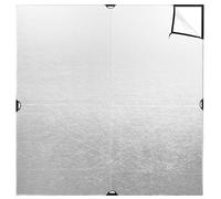 Westcott Tissu Jim Cine de 1,8 x 1,8 m Argenté/blanc