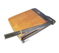 Westcott Coupe-papier guillotine Trimair en bois de titane avec protection antimicrobienne, 12 pouces, noir