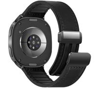 WestEagle Bracelet de montre en cuir à 8 bracelets compatibles avec Samsung Galaxy Watch 8 40 mm, 44 mm/8 Classic 46 mm, boucle magnétique, fond en silicone, bracelets réglables pour homme et femme