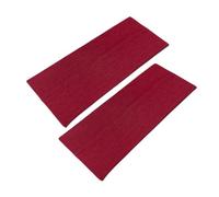 WESTEND CHOICE 9 cm de large Bandeaux de 2 pièces Bandeau doux uni extensible unisexe Kylie Bandeau pour cheveux pour femmes et hommes Gym Yoga (Bordeaux)