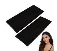 WESTEND CHOICE Bandeau Kylie de 9 cm de large, doux, uni, extensible, unisexe, pour homme et femme, pour gym, yoga, noir
