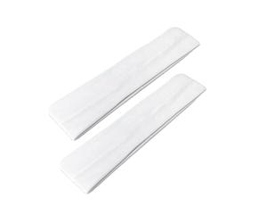 WESTEND CHOICE Bandeaux de 5 cm de large Lot de 2 Unis Extensibles Bandeau de tête Kylie Bandeaux unisexes pour femmes et hommes Bandeau de cheveux doux Gym Exercice Yoga (Blanc)