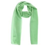 WESTEND CHOICE - Écharpes en mousseline pour femmes - Écharpe unie pour le cou - Écharpe douce pour la tête - Écharpe légère pour femmes et filles - 150x45 cm, vert clair, taille unique