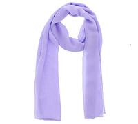 WESTEND CHOICE - Écharpes en mousseline pour femmes - Écharpe unie pour le cou - Écharpe douce pour la tête - Écharpe légère pour femmes et filles - 150x45 cm, violet clair, taille unique