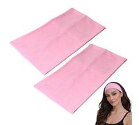WESTEND CHOICE Kylie Lot de 2 bandeaux extra larges de 11 cm unis et extensibles pour homme et femme Rose clair