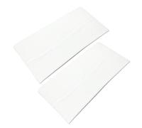 WESTEND CHOICE Kylie Lot de 2 bandeaux extra larges de 11 cm unis et extensibles pour homme et femme - Bandeau doux pour yoga (blanc)