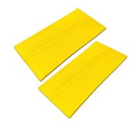 WESTEND CHOICE Kylie Lot de 2 bandeaux extra larges de 11 cm - Unisexe - Doux - Pour yoga et femme - Jaune