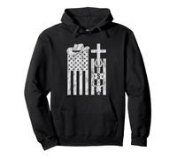 Western American Flag | Patriotic Faith Cowboy Southern USA Sweat à Capuche
