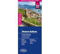 Western Balkans Map 1:725,000: Albania, Bosnia & Herzegovina, Croatia, Montenegro, N. Macedonia, Serbia, Slovenia