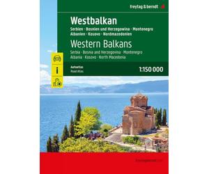 Western Balkans, road atlas 1:150,000