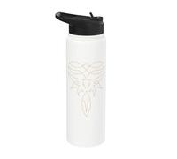 Western Boot Stitch Longhorn Country Rodéo Graphic Stainless Steel Insulated Water Bottle