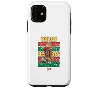 Western Christmas Santa Cowboy Boots Hat Naughty List Coque pour iPhone 11