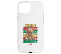Western Christmas Santa Cowboy Boots Hat Naughty List Coque pour iPhone 15 Plus