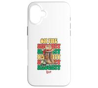 Western Christmas Santa Cowboy Boots Hat Naughty List Coque pour iPhone 16 Plus