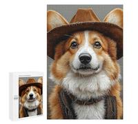 Western Corgi Charm Puzzle 1000 Pièces Educa Jouet en Bois Cadeau Unique Décoration Intérieure Jeu Éducatif Challenge Toy Adultes Et Enfants À Partir De 14 Ans 1000 PCS