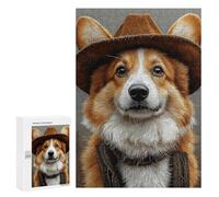 Western Corgi Charm Puzzle 300 Pièces Educa Jouet en Bois Cadeau Unique Décoration Intérieure Jeu Éducatif Challenge Toy Adultes Et Enfants À Partir De 14 Ans 300 PCS