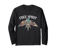 Western Country Serape Leopard Thunderbird Aztec Free Spirit Manche Longue