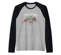 Western Country Serape Leopard Thunderbird Aztec Free Spirit Manche Raglan