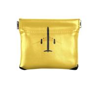 Western Cowboy Boot Gun Vast Grasslands Petit porte-monnaie en cuir pour femme Mini cosmétique pour homme femme voyage, Jaune avion, 1 size, Moderne