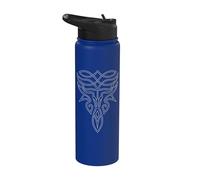 Western Cowboy Boot Stitch Longhorn Country Rodéo Graphic Stainless Steel Insulated Water Bottle