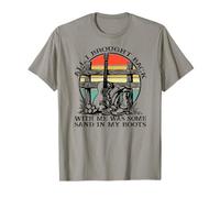 Western Cowboy Boots Chapeau Sand In My Boots Country T-Shirt