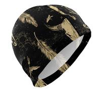Western Cowboy Dream Catcher Plumes Crânes Natation pour Homme Cheveux Courts Bonnet de bain Imperméable pour Femme Protection des Cheveux et Réduction de la traînée Gorras para nadar de mujer