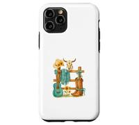 Western Cowgirl Turquoise Guitar Boots & Sunflower Aesthetic Coque pour iPhone 11 Pro