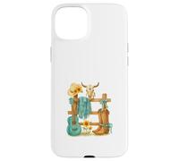 Western Cowgirl Turquoise Guitar Boots & Sunflower Aesthetic Coque pour iPhone 15 Plus