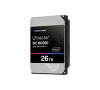 Western Digital DC HC590 HDD 26To 7200 RPM 3.5" SATA 6Gbit/s pour Serveur, MTBF 600000h, Vibration 200G, Dimensions 101.6x26.1x146.7mm
