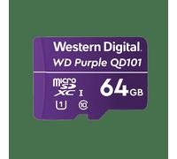 Western Digital WD Purple SC QD101, 64 Go, MicroSDXC, Classe 10, Class 1 (U1), Violet WDD064G1P0C