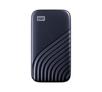 Western Digital My Passport, 1000 Go, USB Type-C, 3.2 Gen 2 (3.1 Gen 2), 1050 Mo/s, Protection par mot de passe, Bleu WDBAGF0010BBL-WESN