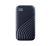 WD My Passport SSD 2 To Disque SSD Externe, Portable SSD, des vitesses allant jusqu'à 1050 Mo/s en lecture, 1000 Mo/s en écriture, USB-C, Compatibilité avec PC, Xbox et Playstation, Bleu nuit