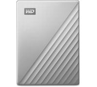 WD My Passport Ultra WDBC3C0010BSL - Disque dur - chiffré - 1 To - externe (portable) - USB 3.0 (USB-C connecteur) - AES 256 bits - argent Argent G