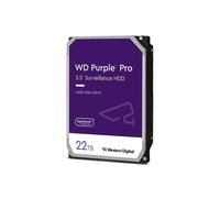 Western Digital Purple Pro 22To HDD 3.5" SATA III 7200 tr/min 512Mo WD221PURP pour vidéosurveillance, MTBF 2.5M heures, charge 550To/an