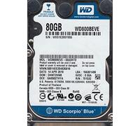 Western Digital Scorpio Blue Wd800beve de 80 Go 5400 tr/min ATA100 8 Mo Disque dur d'ordinateur portable 6,3 cm