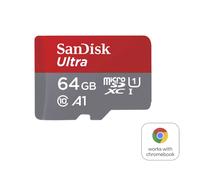 SanDisk Ultra - Carte mémoire flash (adaptateur microSDXC vers SD inclus(e)) - 64 Go - A1 / UHS-I U1 / Class10 - microSDXC UHS-I G