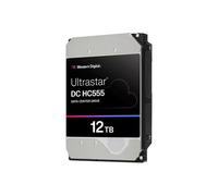 Western Digital Ultrastar DC HC555 HDD 12To 7200tr/min 512Mo 3.5" SAS3 12Gb/s, 257MiB/s soutenu, MTBF 2.5M heures, pour Serveur/Station de travail