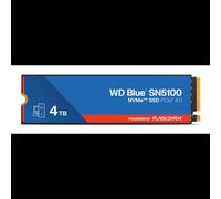 Western Digital WD Blue SN5100 SSD 4To M.2 2280 PCIe 4.0 NVMe QLC 3D NAND Lecture 6900Mo/s Écriture 6700Mo/s TBW 1200 PC/Portable