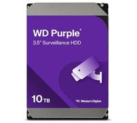 Western Digital - WD Purple 10To - Disque dur interne pour la vidéo surveillance avec technologie Allframe 4K™ - 3.5" SATA 6 Go/s, 360To/an, 256Mo Cache, 7200rpm - WD102PURZ