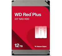 Western Digital WD Red Plus Disque dur interne 12 To, CMR, 3,5", SATA 7 200 tr/min, 512 Mo de mémoire cache, garantie fabricant 3 ans, WD120EFGX-AJP Pack écologique