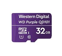 WD Carte microSDHC pour vidéosurveillance SC QD101 Violet 32 Go Ultra Endurance jusqu'à 16 TBW