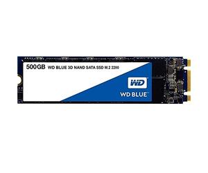 Western Digital WDS500G2B0B WD Blue 3D NAND Internal SSD M.2 SATA, 500 GB - Black