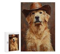 Western Dog Portrait Puzzle 1000 Pièces Educa Jouet en Bois Cadeau Unique Décoration Intérieure Jeu Éducatif Challenge Toy Adultes Et Enfants À Partir De 14 Ans 300 PCS
