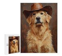 Western Dog Portrait Puzzle 1000 Pièces Educa Jouet en Bois Cadeau Unique Décoration Intérieure Jeu Éducatif Challenge Toy Adultes Et Enfants À Partir De 14 Ans 500 PCS