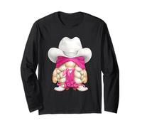 Western GNOME in Pink Cowgirl Outfit for Women Girls Trip Manche Longue