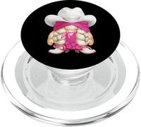 Western GNOME in Pink Cowgirl Outfit for Women Girls Trip PopSockets PopGrip pour MagSafe