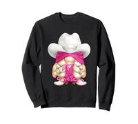 Western GNOME in Pink Cowgirl Outfit for Women Girls Trip Sweatshirt