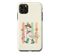 Western Goose Chapeau de Cowboy Bottes drôles Oies Silly Bird Lover Coque pour iPhone 11 Pro Max