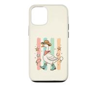 Western Goose Chapeau de Cowboy Bottes drôles Oies Silly Bird Lover Coque pour iPhone 12/12 Pro