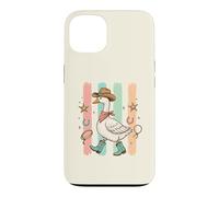 Western Goose Chapeau de Cowboy Bottes drôles Oies Silly Bird Lover Coque pour iPhone 13
